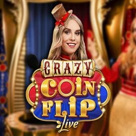 Crazy Coin Flip slot logo by Evolution at Zumospin CasinoCrazy Coin Flip