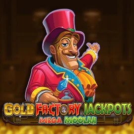 Try Gold Factory Jackpots Mega Moolah slot by Aurum Signature Studios on zumo-spins.nl – logo image